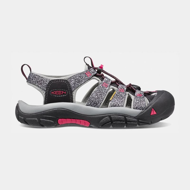 Sandalias Trekking Keen Newport H2 Para Mujer Negros/Rosas - Sandalias Keen Mexico (812374-SUN)